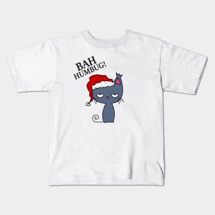 "Bah Humbug" Cat Kids T-Shirt